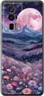 Силиконовый чехол Ночь луна арт для Xiaomi Redmi K60 Pro - 6319u-3457 изображение 