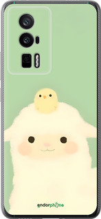Силиконовый чехол Барашек и ципленок для Xiaomi Redmi K60 Pro - 6369u-3457 изображение 