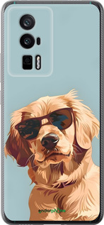 Силиконовый чехол Пес в очках для Xiaomi Redmi K60 Pro - 6381u-3457 изображение 