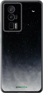 Силіконовий чехол Голубые облака, Голубая луна для Xiaomi Redmi K60 Pro - 6396u-3457 изображение 