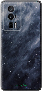 Силиконовый чехол Голубые облака, Голубая луна для Xiaomi Redmi K60 Pro - 6398u-3457 изображение 