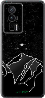 Силиконовый чехол Минималистический горный пейзаж для Xiaomi Redmi K60 Pro - 6438u-3457 изображение 