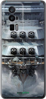 Силиконовый чехол Линкор, world of tanks, wargaming, военный корабль для Xiaomi Redmi K60 Pro - 6453u-3457 изображение 