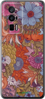 Силіконовий чехол Абстрактні  квіти для Xiaomi Redmi K60 Pro - 6526u-3457 изображение 