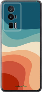 Силиконовый чехол В стиле ретро с волнами для Xiaomi Redmi K60 Pro - 6531u-3457 изображение 