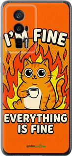 Силіконовий чехол Funny Cat для Xiaomi Redmi K60 Pro - 6786u-3457 изображение 