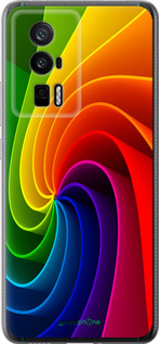 Силиконовый чехол Радужный вихрь для Xiaomi Redmi K60 Pro - 747u-3457 изображение 