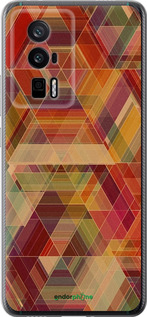 Силиконовый чехол Геометрический узор для Xiaomi Redmi K60 Pro - 904u-3457 изображение 
