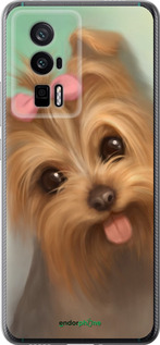 Силиконовый чехол Нарисованный йоркширский терьер для Xiaomi Redmi K60 Pro - 928u-3457 изображение 