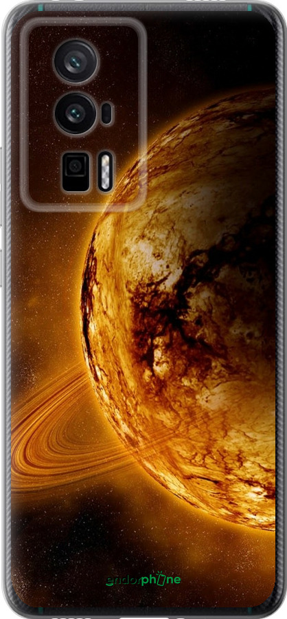 Силиконовый чехол Жёлтый Сатурн для Xiaomi Redmi K60 Pro - 170u-3457 изображение 