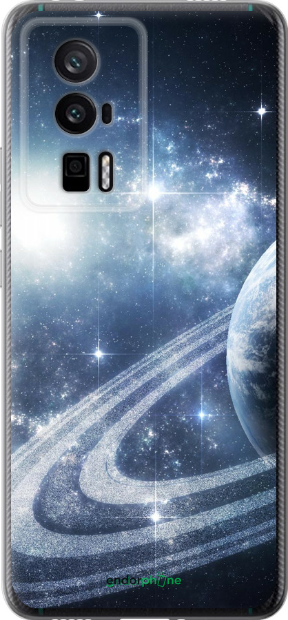 Силиконовый чехол Кольца Сатурна для Xiaomi Redmi K60 Pro - 173u-3457 изображение 