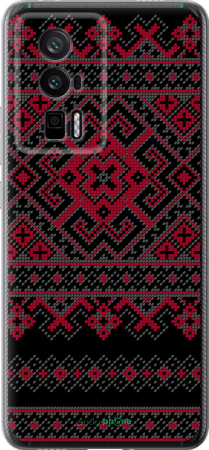 Силиконовый чехол Вышиванка 52 для Xiaomi Redmi K60 Pro - 1763u-3457 изображение 