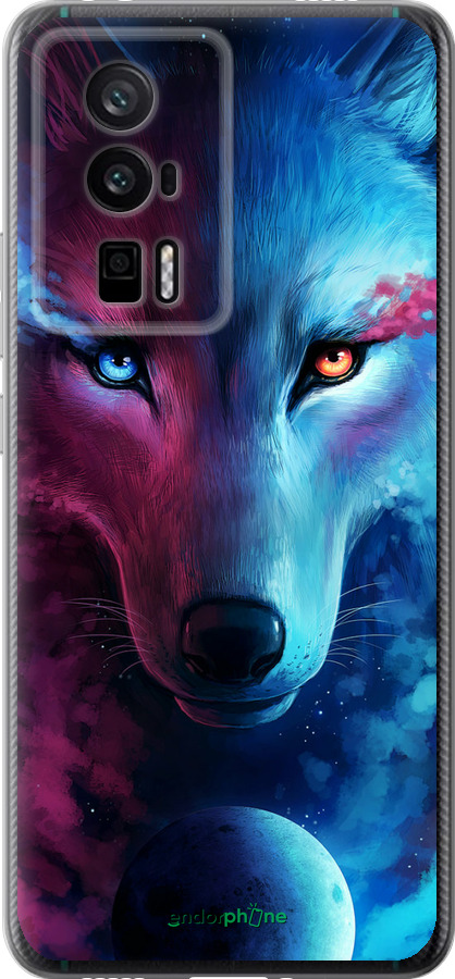 Силіконовий чехол Арт-вовк для Xiaomi Redmi K60 Pro - 3999u-3457 изображение 
