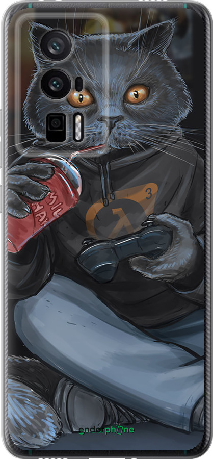 Силиконовый чехол gamer cat для Xiaomi Redmi K60 Pro - 4140u-3457 изображение 