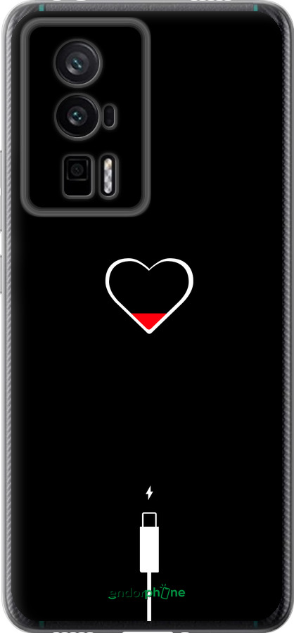 Силіконовий чехол Підзарядка серця для Xiaomi Redmi K60 Pro - 4274u-3457 изображение 