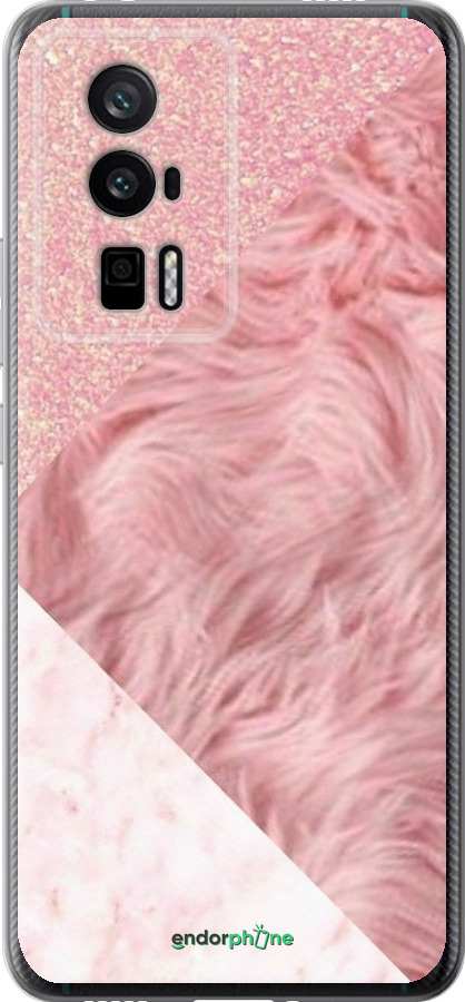 Силіконовий чехол Рожеві текстури для Xiaomi Redmi K60 Pro - 4343u-3457 изображение 
