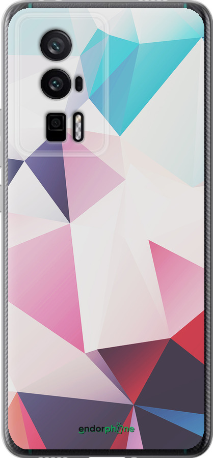 Силиконовый чехол Геометрия 3 для Xiaomi Redmi K60 Pro - 4415u-3457 изображение 