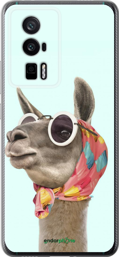 Силіконовий чехол Модна лама для Xiaomi Redmi K60 Pro - 4479u-3457 изображение 