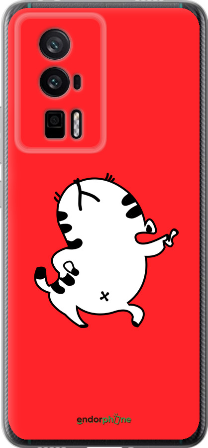 Силиконовый чехол Котик для Xiaomi Redmi K60 Pro - 4577u-3457 изображение 