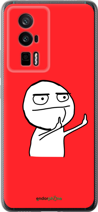 Силиконовый чехол Мем для Xiaomi Redmi K60 Pro - 4578u-3457 изображение 