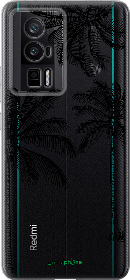 Силіконовий чехол Пальми1 для Xiaomi Redmi K60 Pro - 4634u-3457 изображение 