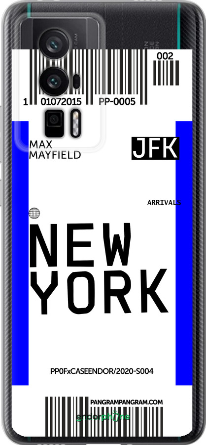 Силиконовый чехол New York для Xiaomi Redmi K60 Pro - 4861u-3457 изображение 