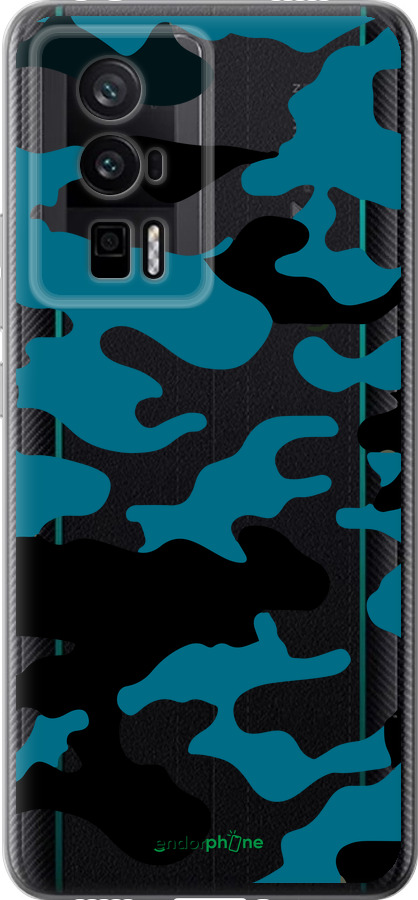 Силиконовый чехол Камуфляж прозрачный фон для Xiaomi Redmi K60 Pro - 4877u-3457 изображение 