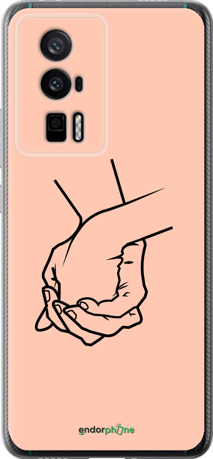 Силиконовый чехол Руки для Xiaomi Redmi K60 Pro - 4896u-3457 изображение 