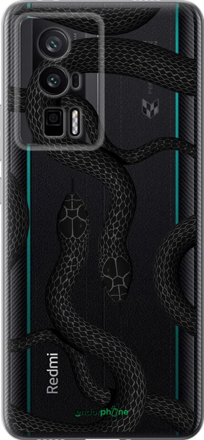 Силиконовый чехол Змеи для Xiaomi Redmi K60 Pro - 5473u-3457 изображение 