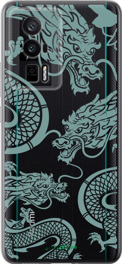 Силиконовый чехол Дракон для Xiaomi Redmi K60 Pro - 5476u-3457 изображение 