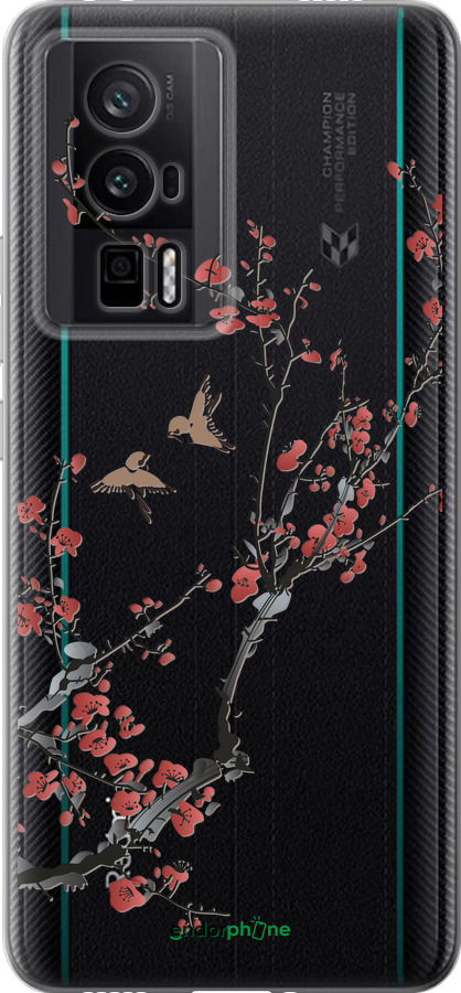 Силиконовый чехол Сакура v2 для Xiaomi Redmi K60 Pro - 5538u-3457 изображение 
