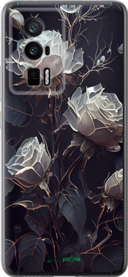 Силіконовий чехол Троянди 2 для Xiaomi Redmi K60 Pro - 5550u-3457 изображение 
