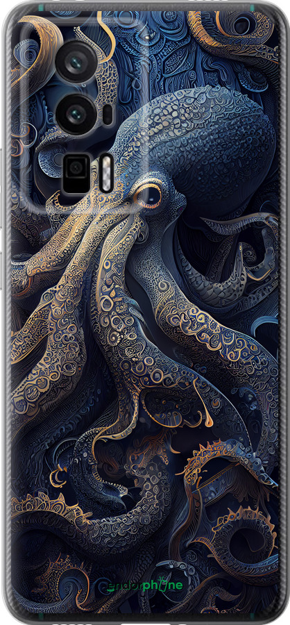 Силиконовый чехол Осьминог для Xiaomi Redmi K60 Pro - 5551u-3457 изображение 