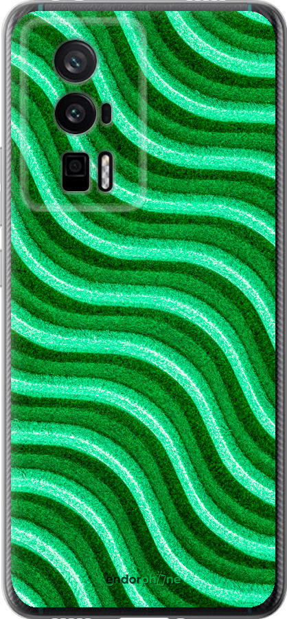 Силиконовый чехол Волнистые линии для Xiaomi Redmi K60 Pro - 5578u-3457 изображение 