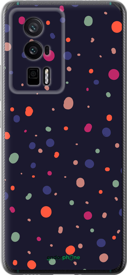 Силиконовый чехол Горошек v2 для Xiaomi Redmi K60 Pro - 5599u-3457 изображение 
