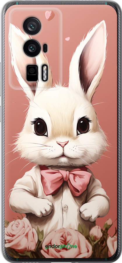 Силиконовый чехол Зайчик для Xiaomi Redmi K60 Pro - 5669u-3457 изображение 