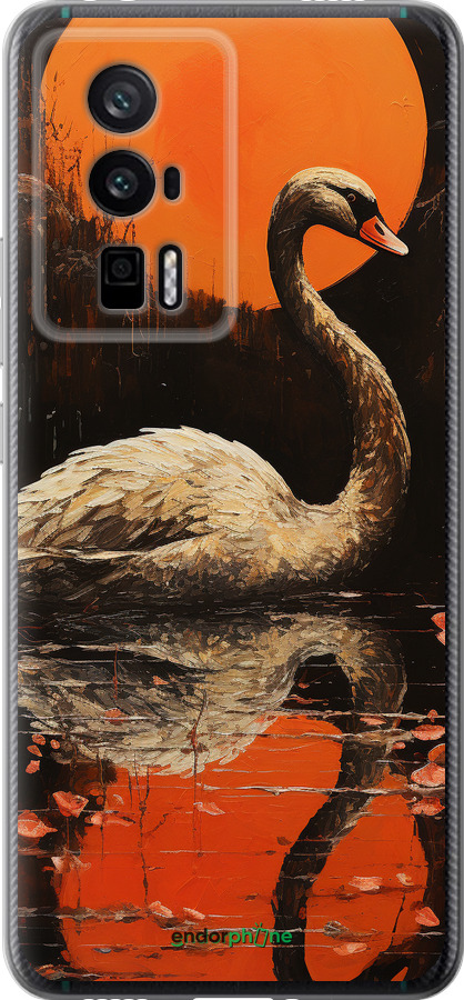 Силиконовый чехол Лебедь для Xiaomi Redmi K60 Pro - 5964u-3457 изображение 