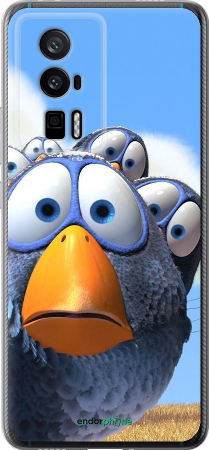 Силиконовый чехол Angry Birds для Xiaomi Redmi K60 Pro - 6008u-3457 изображение 