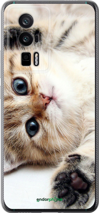 Силіконовий чехол Котик для Xiaomi Redmi K60 Pro - 6024u-3457 изображение 