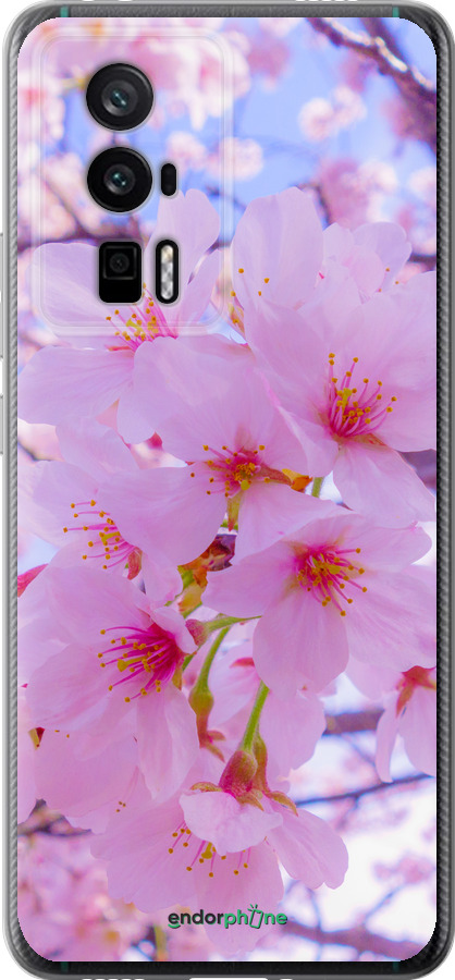 Силиконовый чехол Сакура для Xiaomi Redmi K60 Pro - 6029u-3457 изображение 