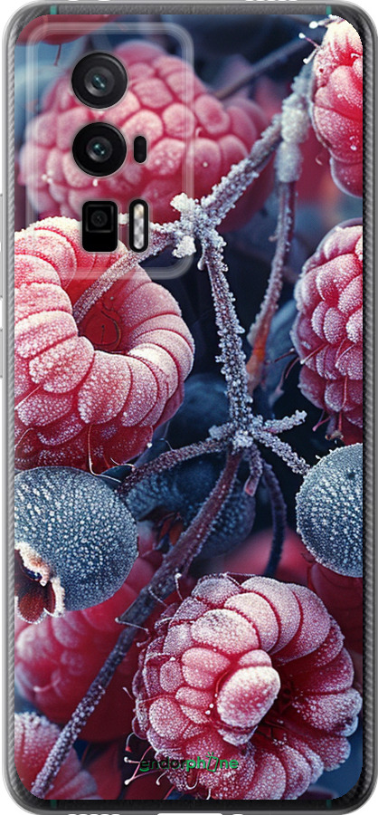 Силіконовий чехол Морозні ягоди для Xiaomi Redmi K60 Pro - 6033u-3457 изображение 