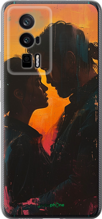 Силиконовый чехол Любовь на полотне для Xiaomi Redmi K60 Pro - 6067u-3457 изображение 