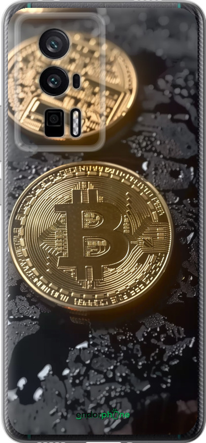 Силиконовый чехол Вулканический Bitcoin для Xiaomi Redmi K60 Pro - 6092u-3457 изображение 