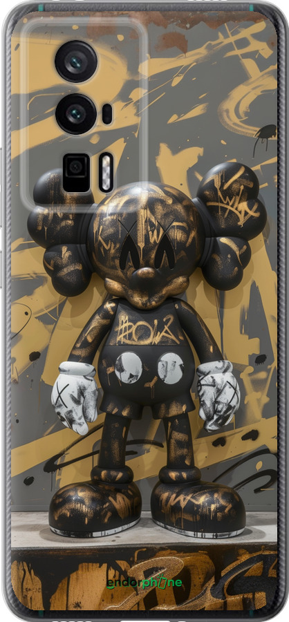 Силиконовый чехол Bronze kaws для Xiaomi Redmi K60 Pro - 6097u-3457 изображение 