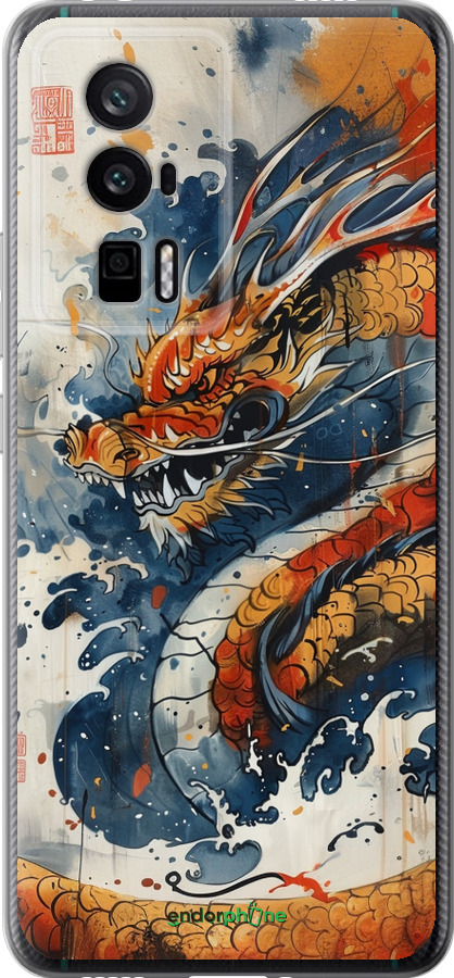 Силиконовый чехол Ярость дракона для Xiaomi Redmi K60 Pro - 6112u-3457 изображение 