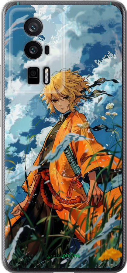 Силиконовый чехол Zenitsu Agatsuma для Xiaomi Redmi K60 Pro - 6117u-3457 изображение 