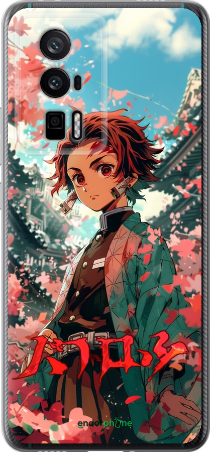 Силиконовый чехол Tanjiro Kamado для Xiaomi Redmi K60 Pro - 6132u-3457 изображение 