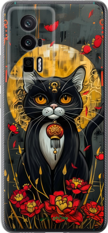 Силиконовый чехол China Cat для Xiaomi Redmi K60 Pro - 6134u-3457 изображение 
