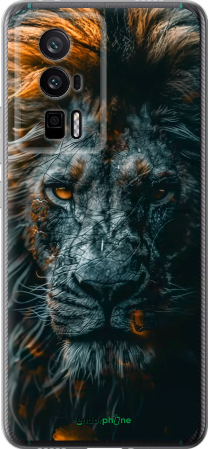 Силіконовий чехол Лев у сутінках для Xiaomi Redmi K60 Pro - 6154u-3457 изображение 