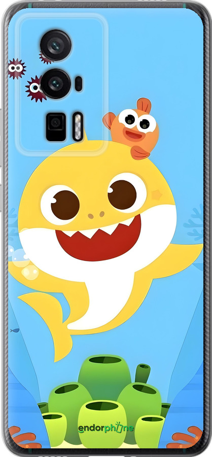 Силиконовый чехол Бейби Шарк для Xiaomi Redmi K60 Pro - 6303u-3457 изображение 